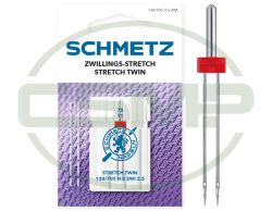 SCHMETZ STRETCH TWIN 2.5MM SIZE 75 CARDED