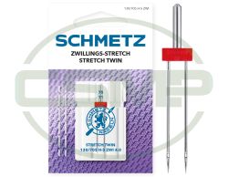 SCHMETZ STRETCH TWIN 4MM SIZE 75 CARDED