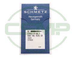 7X23 SIZE 140 PACK OF 10 NEEDLES SCHMETZ