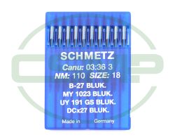 B27BLUK SIZE 110 PACK OF 10 NEEDLES SCHMETZ DISCONTINUED