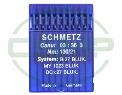 B27BLUK SIZE 130 PACK OF 10 NEEDLES SCHMETZ DISCONTINUED
