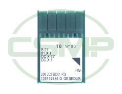B27GEBEDURX80 GROZ BECKERT PACK OF 10 NEEDLES