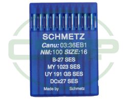 B27SES SIZE 100 PACK OF 10 NEEDLES SCHMETZ