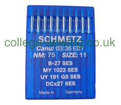 B27SES SIZE 75 PACK OF 10 NEEDLES SCHMETZ