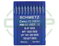 B27SES SIZE 80 PACK OF 10 NEEDLES SCHMETZ