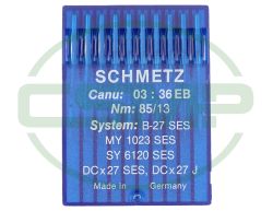 B27SES SIZE 85 PACK OF 10 NEEDLES SCHMETZ