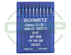 B27 SIZE 60 PACK OF 10 NEEDLES SCHMETZ
