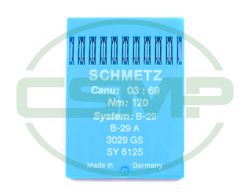 B29 SIZE 120 PACK OF 10 NEEDLES SCHMETZ