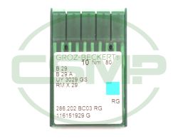 B29 SIZE 80 PACK OF 10 NEEDLES GROZ BECKERT