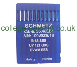 B63SES SIZE 100 PACK OF 10 NEEDLES SCHMETZ