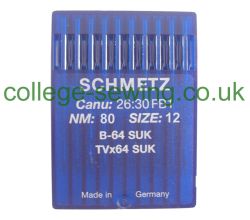 B64SUK SIZE 80 PACK OF 10 NEEDLES SCHMETZ