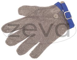 ZEVA 5 FINGER CHAINMAIL GLOVE BLUE LARGE