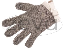 ZEVA 5 FINGER CHAINMAIL GLOVE WHITE SMALL