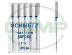 SCHMETZ DOUBLE SCARF SIZE 90 PACK OF 5 NEEDLES 705EL