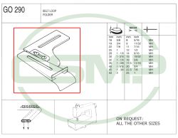 G0290 28mm-14mm BELT LOOP FOLDER MEDIUM/HEAVY