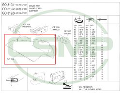 G0319X110mm-45mm WAISTBAND FOLDER LIGHT - CLEARANCE PRICE