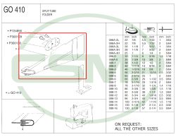 G0410 SPLIT TUBE FOLDER (96x40x2.5)mm - CLEARANCE PRICE