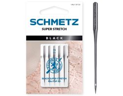 HAX1SPSU BLACK SUPER STRETCH SIZE 75 PACK OF 5 NEEDLES CARDED