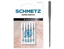HAX1SPSU BLACK SUPER STRETCH SIZE 90 PACK OF 5 NEEDLES CARDED