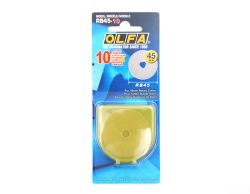 RB45-10 45MM OLFA ROUND KNIFE FOR RTY-2/C PACK OF 10