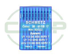 UY113GS SES SERV7 SIZE 80 PACK OF 10 NEEDLES SCHMETZ
