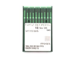 UY113GS FFG SES SIZE 125 PACK OF 10 NEEDLES GROZ BECKERT