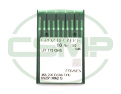 UY113GS FFG SES SIZE 80 PACK OF 10 NEEDLES GROZ BECKERT