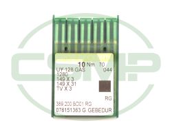 UY128GAS GEBEDUR SIZE 70 GB PACK OF 10 NEEDLES