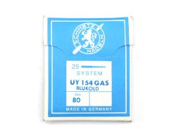 UY154 GAS BLUKOLD SIZE 80 PACK OF 10 NEEDLES SCHMETZ DISCONTINUED