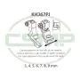 KH367PJX5MM ADJ PIPING FOOT SET LEFT 5MM ADLER 467  INCLUDES INNER AND OUTER FOOT