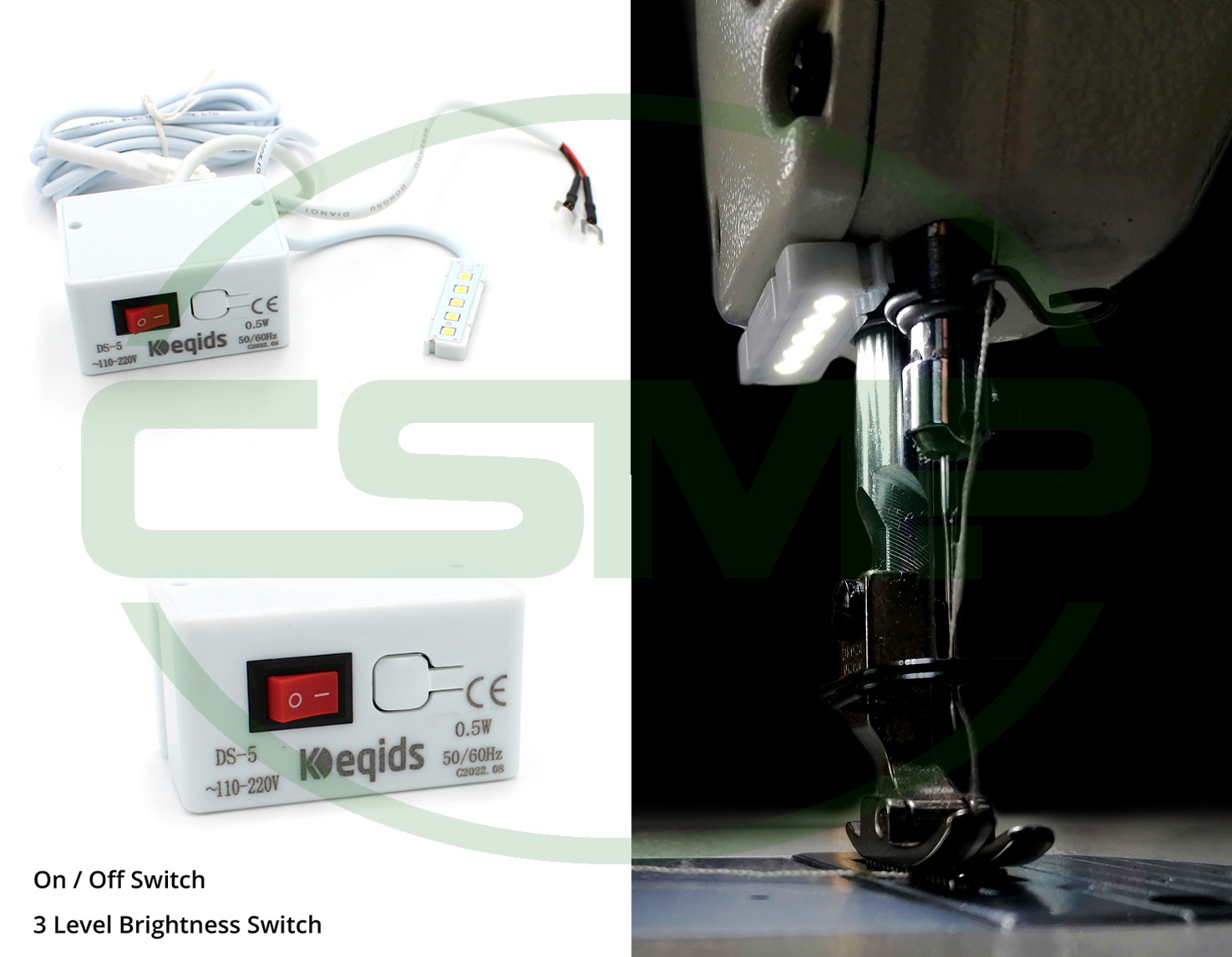 DS-5D SINGLE MAGNETIC LED STRIP LIGHT 0.5W 100-240V