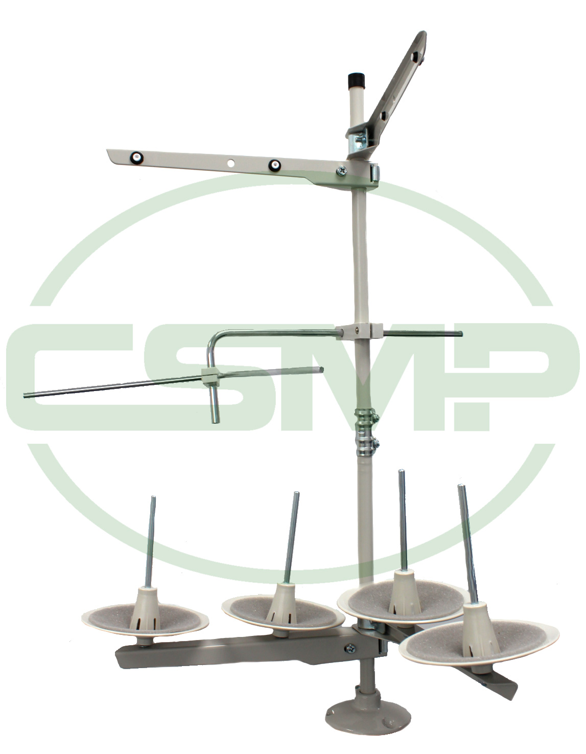 FPL04 4 SPOOL COTTON STAND WHITE WITH & WITHOUT BASE