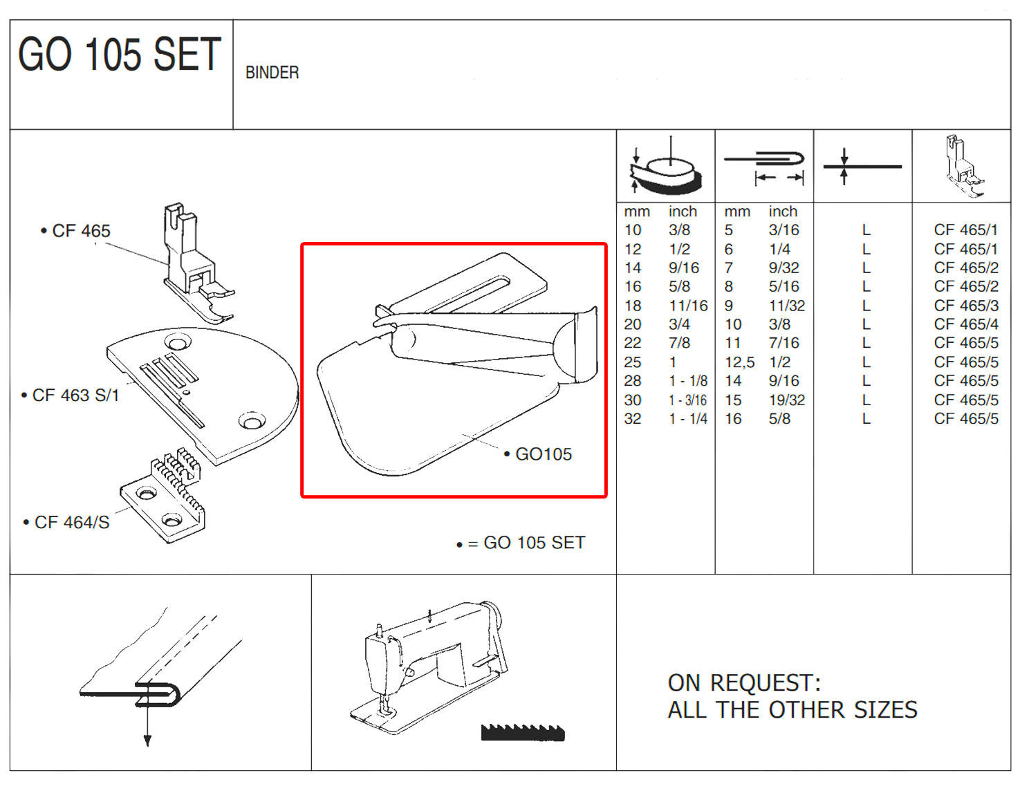 G0105X10L 10mm (L) BINDER - LIGHT