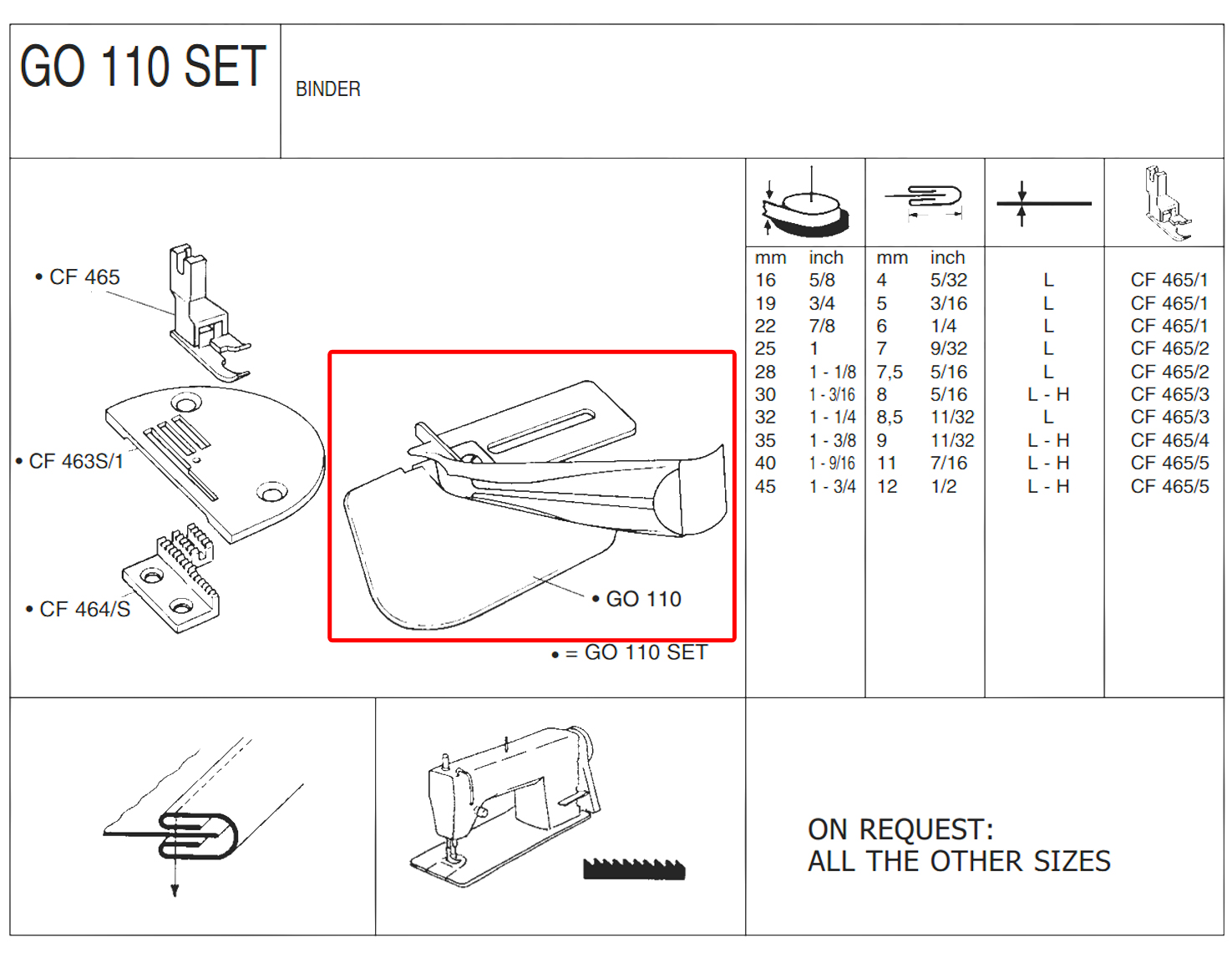 G0110X16L 16mm (L) BINDER - LIGHT