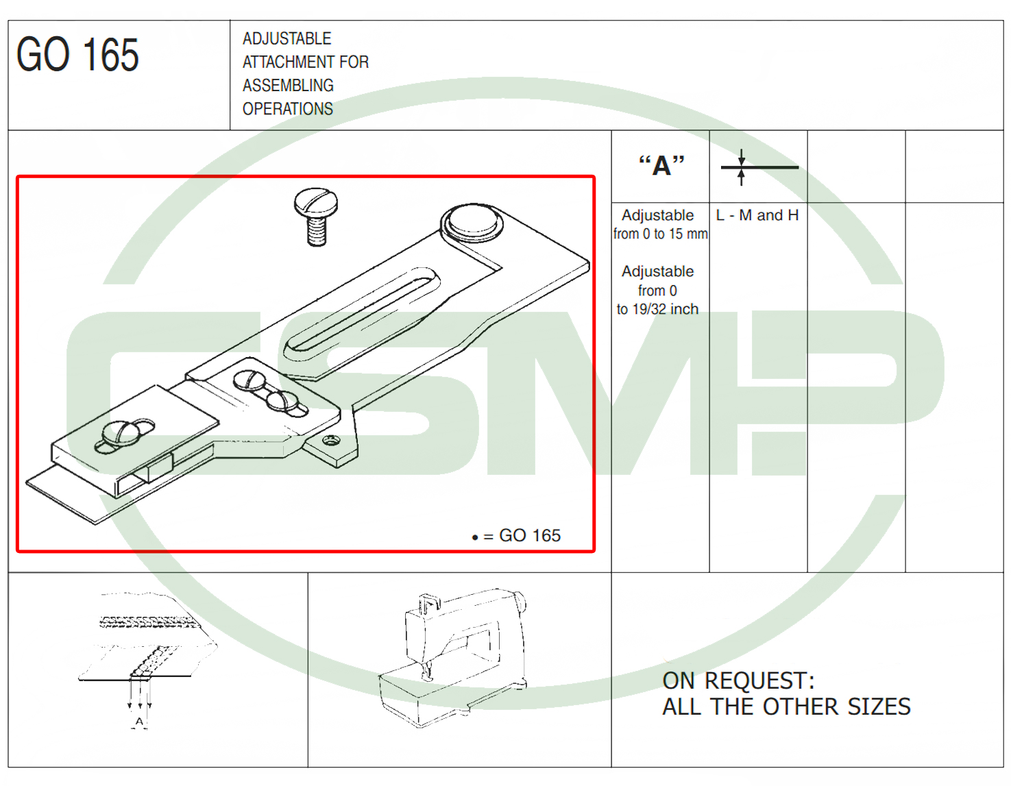 G0165M ADJUSTABLE GUIDE MEDIUM