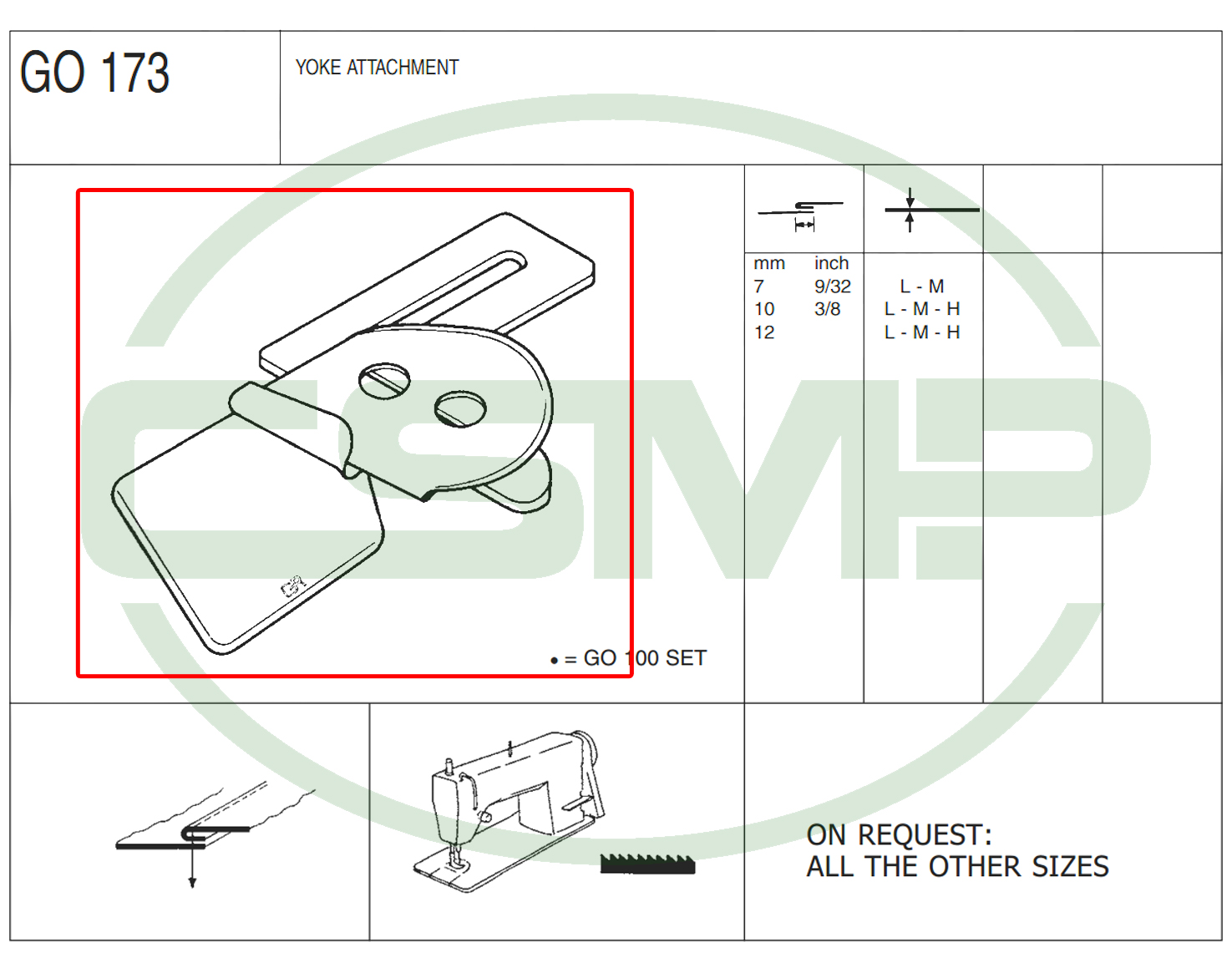 G0173 7mm YOKE ATTACHMENT - LIGHT