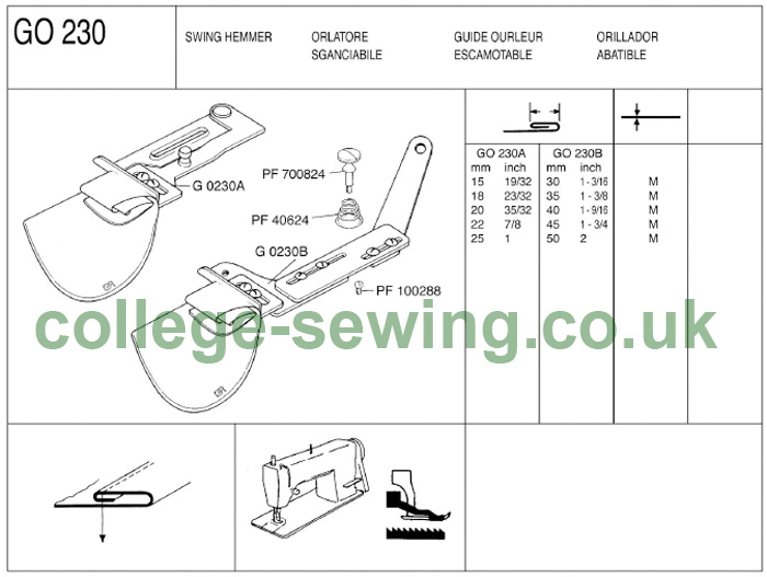 G0230B 50mm SWING HEMMER MEDIUM