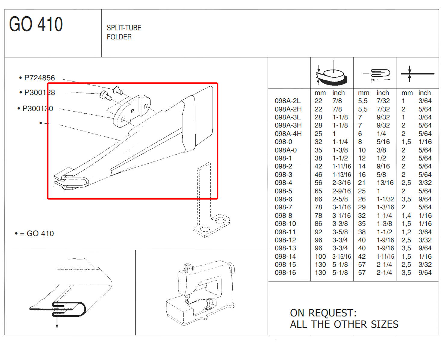 G0410 SPLIT TUBE FOLDER (92x38x1.2)mm - CLEARANCE PRICE
