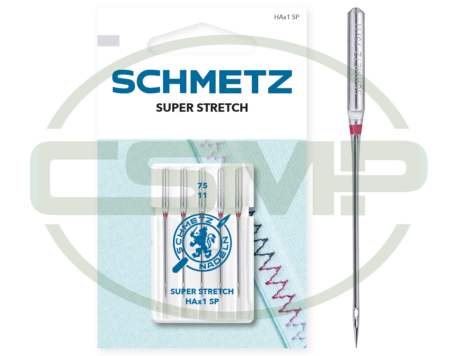 HAX1 SP SUPER STRETCH SIZE 75 PACK OF 5 NEEDLES CARDED