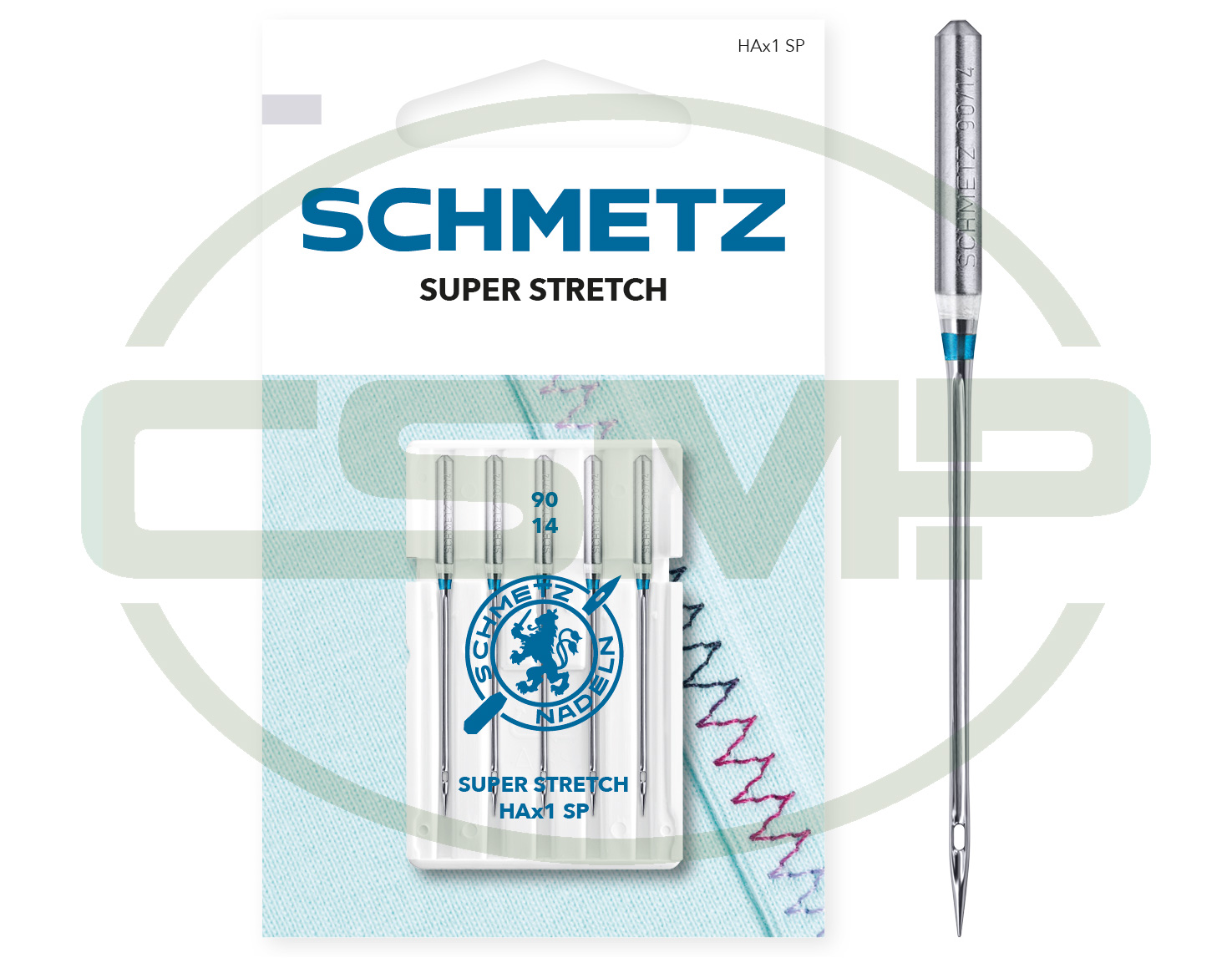 HAX1 SP SUPER STRETCH SIZE 90 PACK OF 5 NEEDLES CARDED