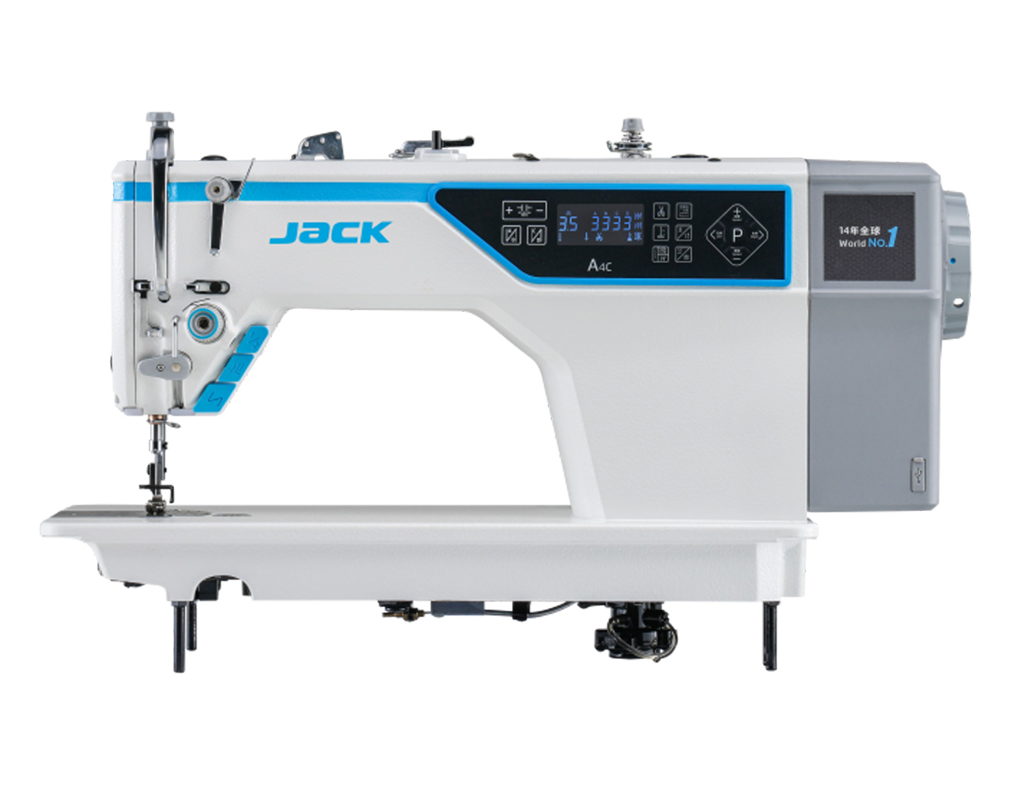 JACK A4C-C COMPUTERISED LOCKSTITCH MACHINE WITH ELECTRONIC CONTROL STITCH LENGTH