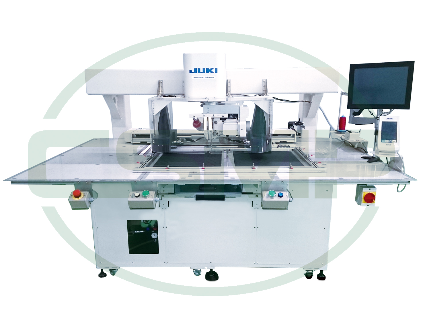 JUKI AMS-252-HC-10060-S06/X77026NSH-BB4 TWO NEEDLE CNC TURNING HEAD 1000x600MM TYPE MACHINE