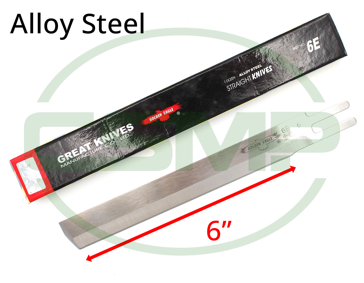 KE6S 6" STRAIGHT KNIFE ALLOY STEEL 80C6