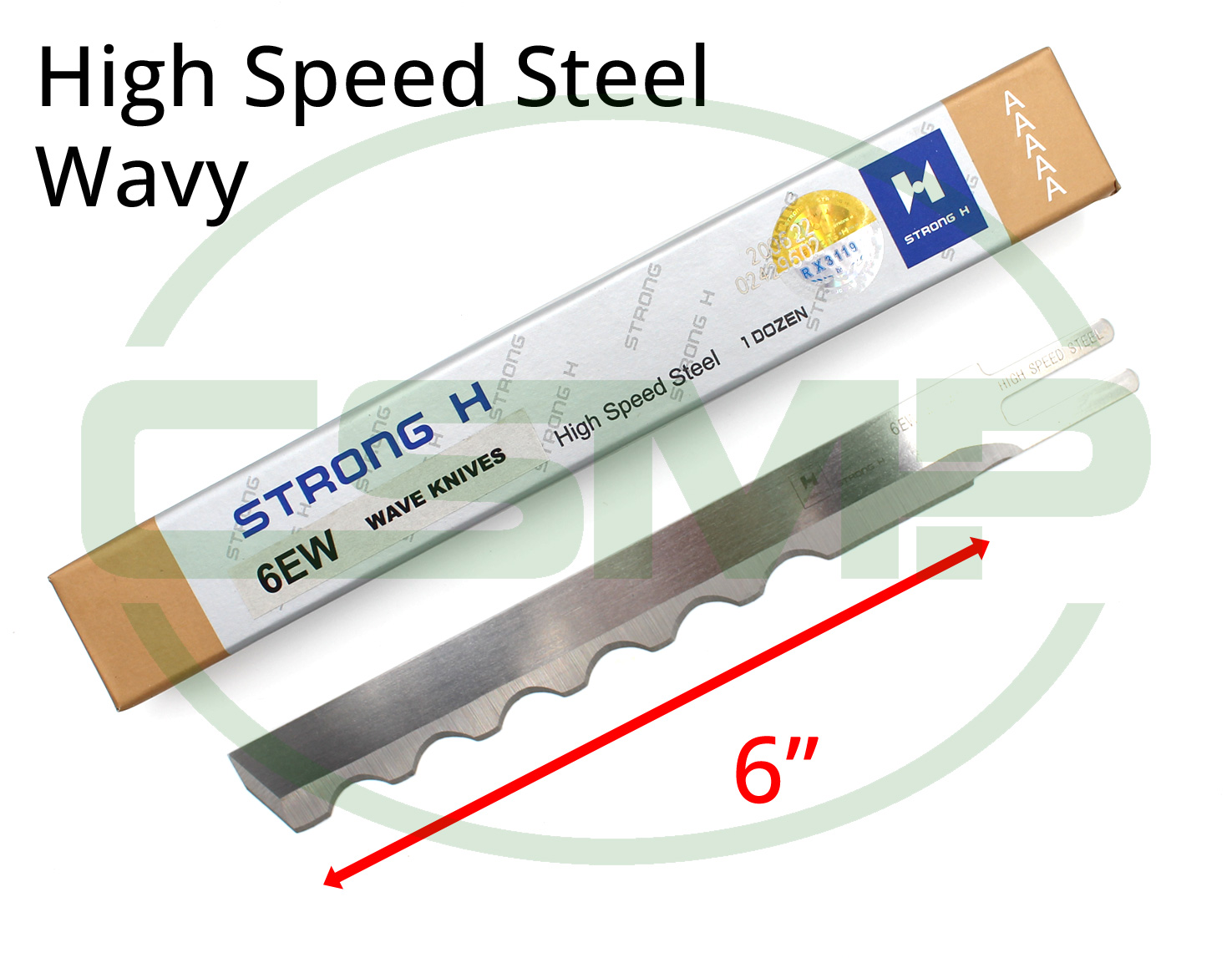 KE6W 6" WAVY KNIFE HIGH SPEED STEEL