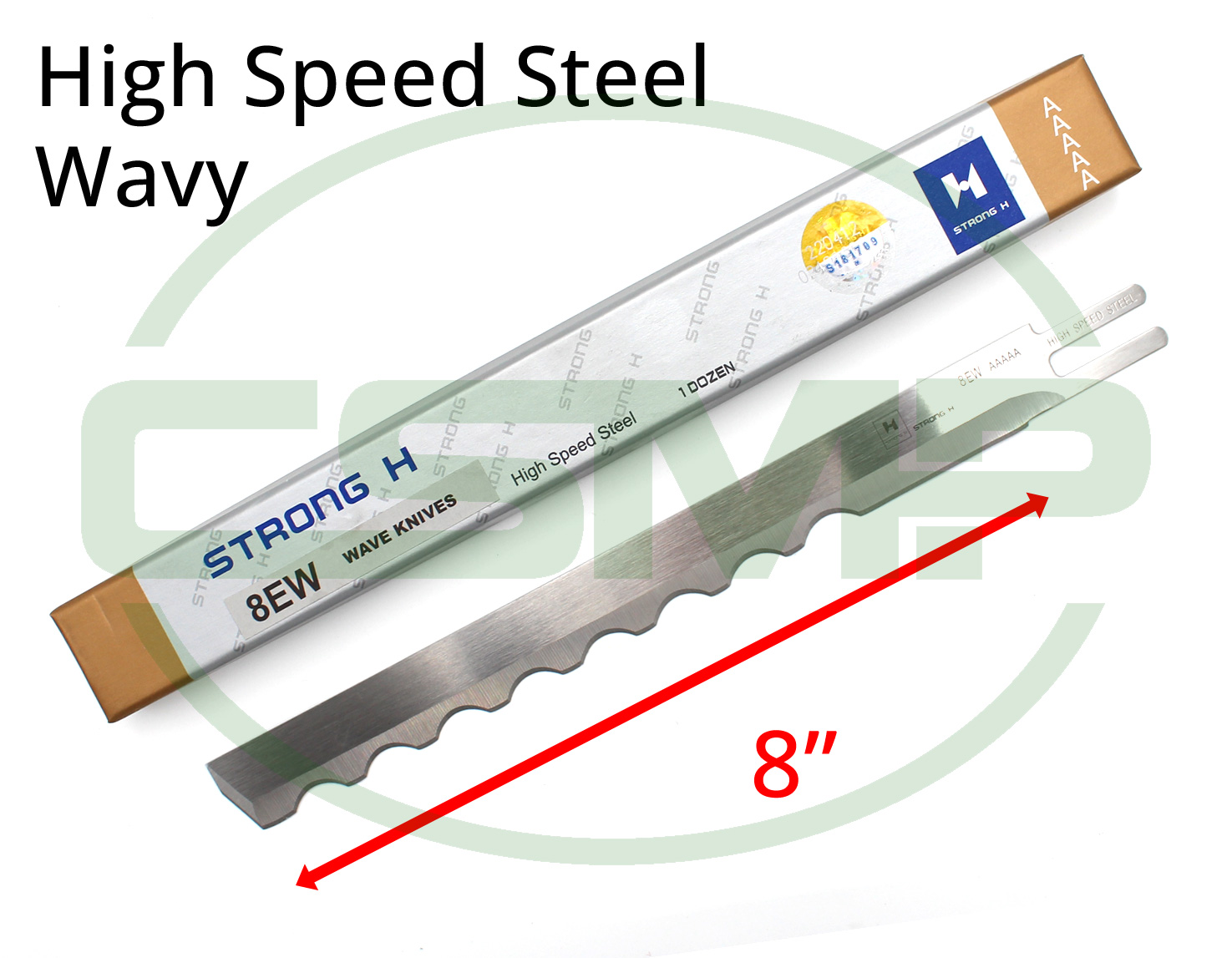 KE8W 8" WAVY KNIFE HIGH SPEED STEEL