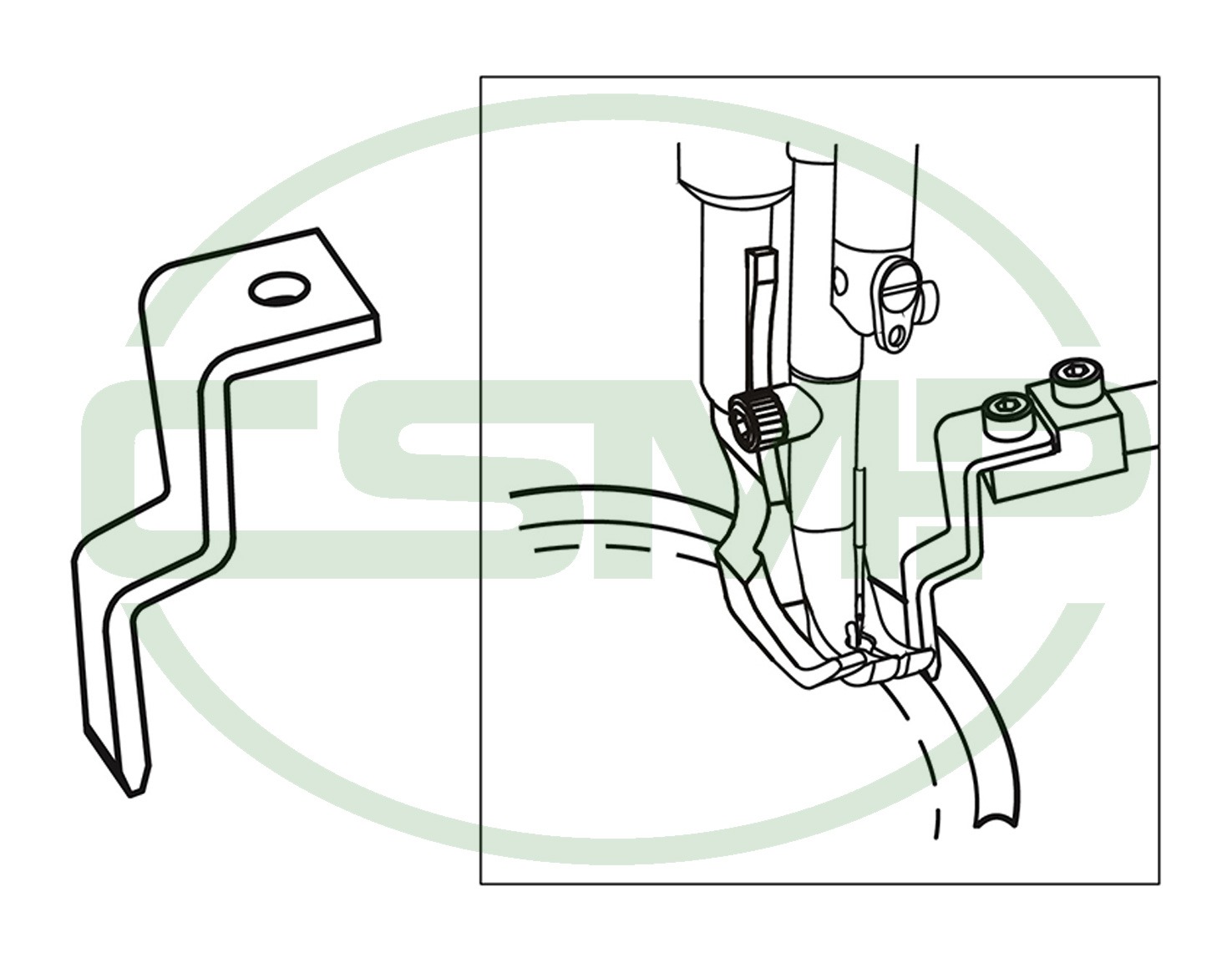 KG-AD GUIDING KNIFE FOR KG867 DROP DOWN GUIDE