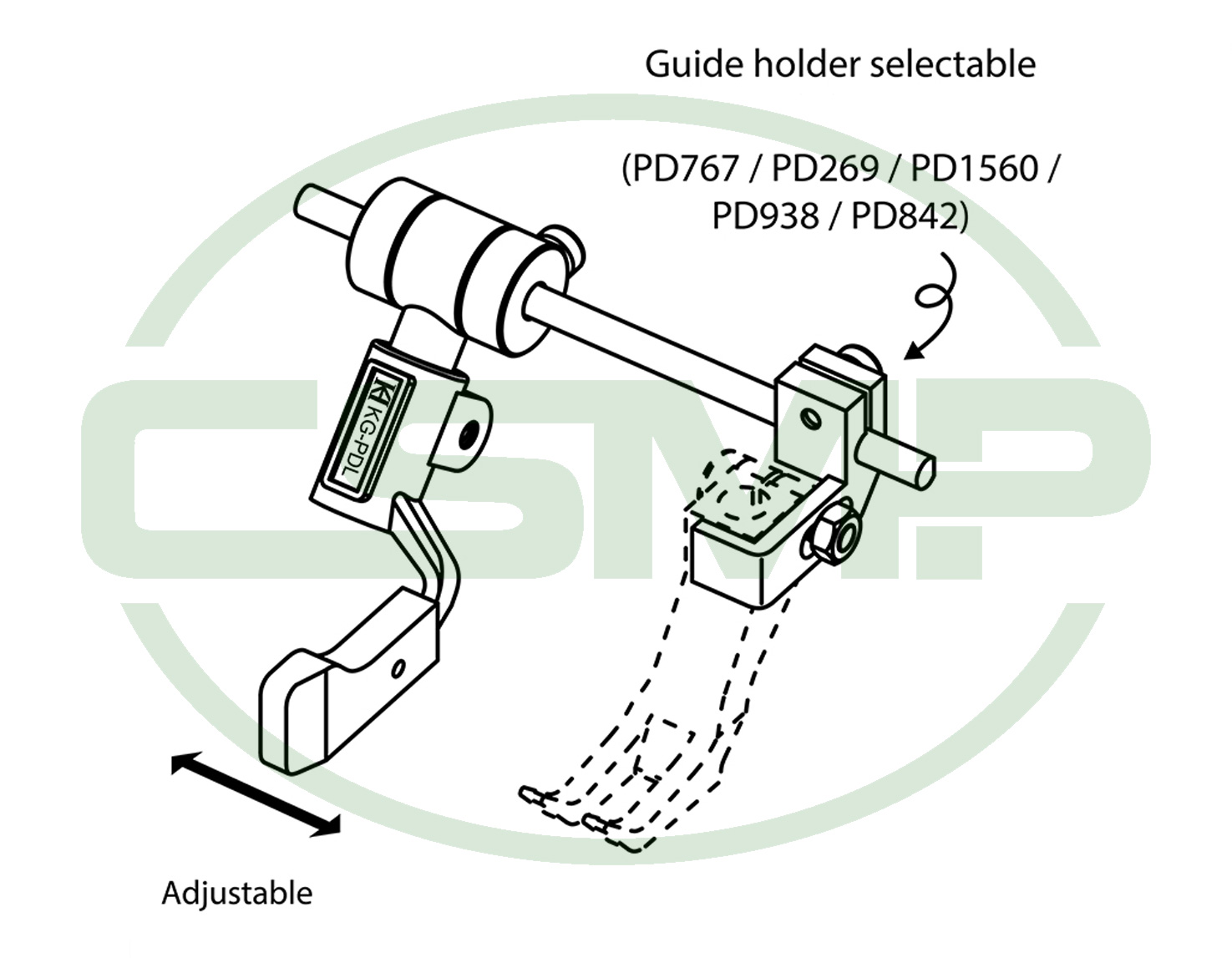 KG-PDL LEFT SIDED DROP DOWN GUIDE