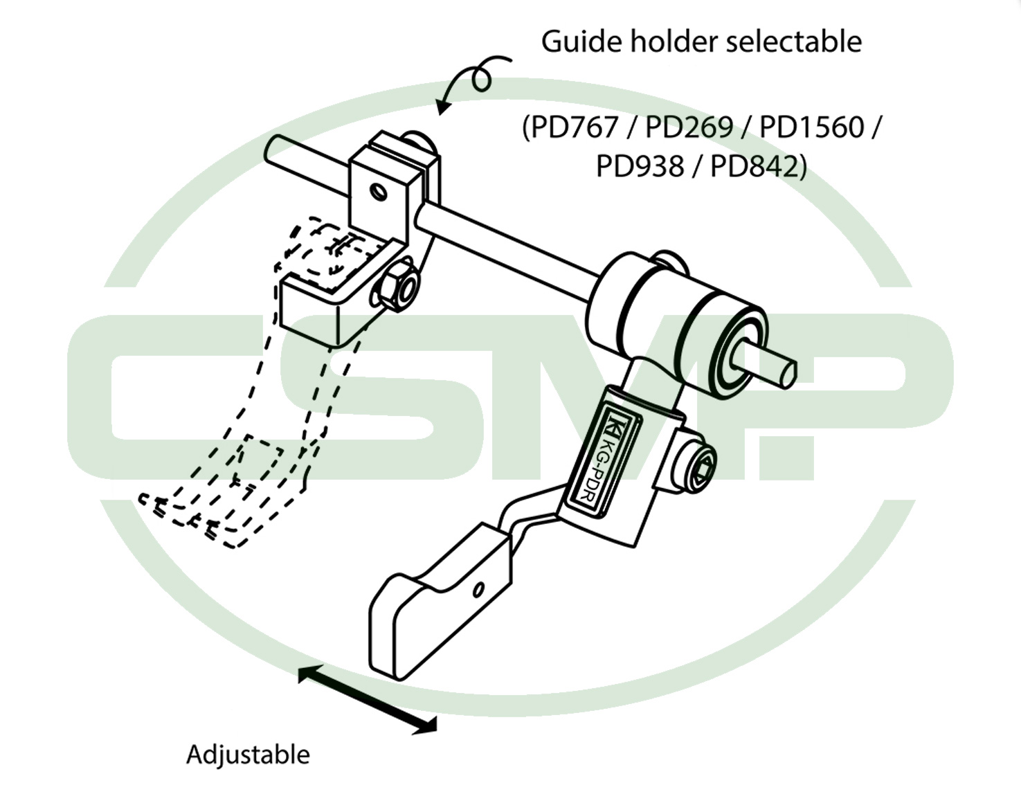 KG-PDR RIGHT SIDED DROP DOWN GUIDE