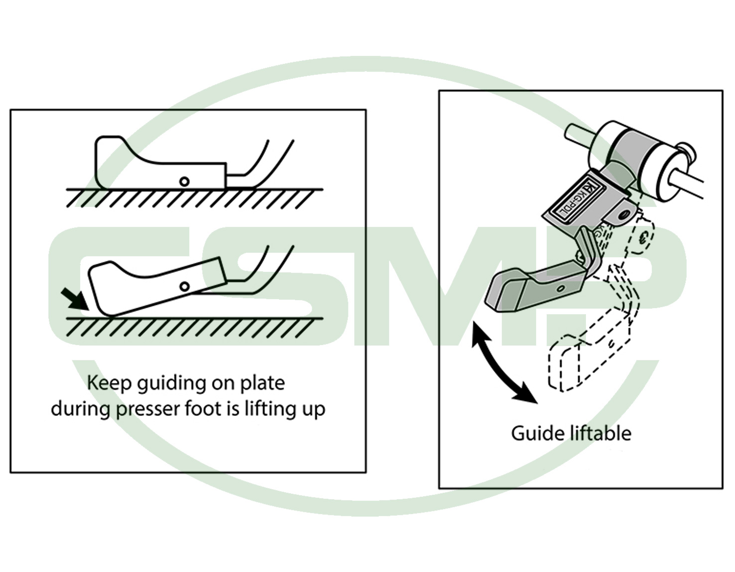 KG-PDR RIGHT SIDED DROP DOWN GUIDE