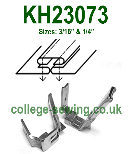 KH23073X3/16 TWIN NEEDLE PLOUGH FOOT